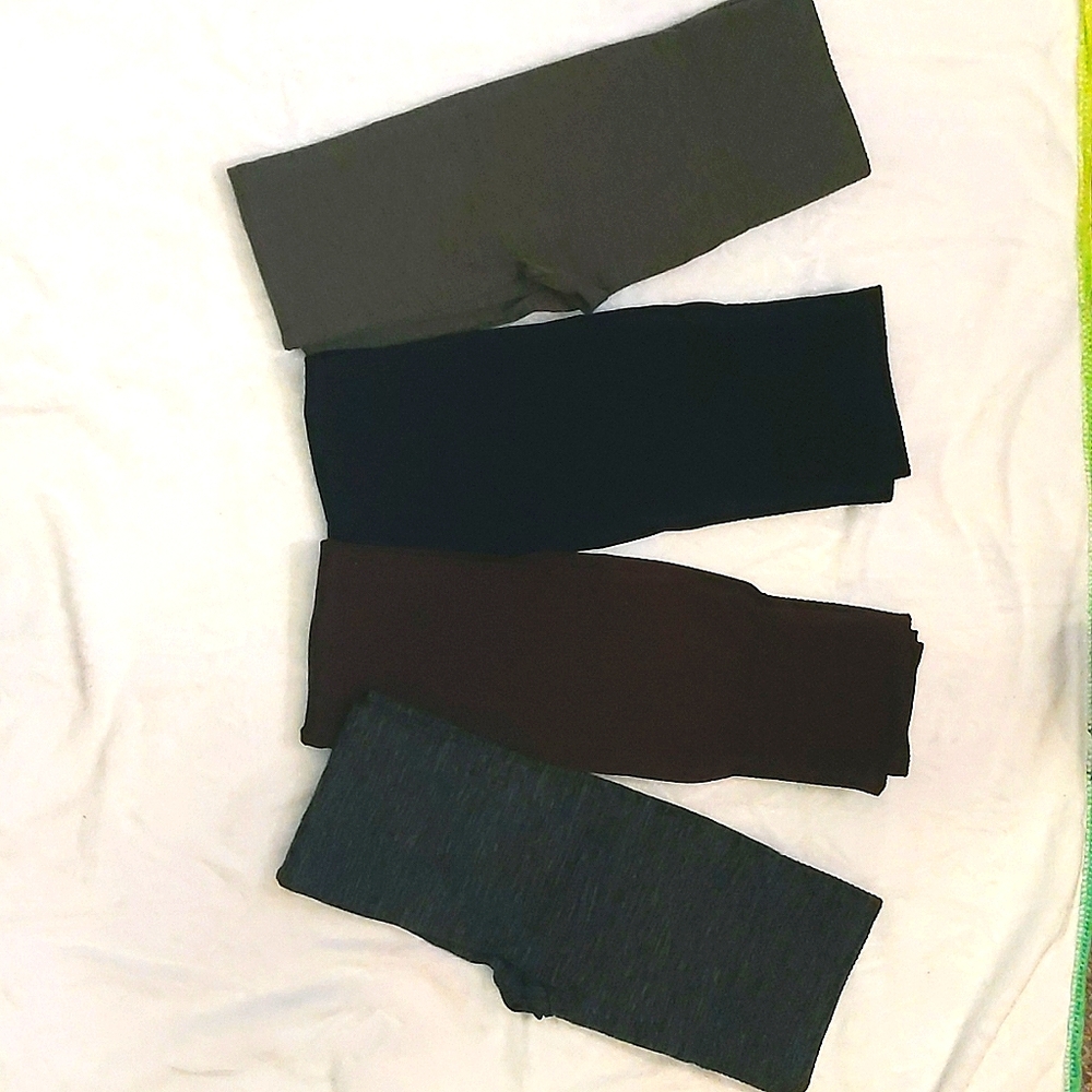 4 pairs of high waist fleece lined leggings